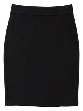FIG Metro Skirt Women Small Black Rayon Stretch Made in Canada